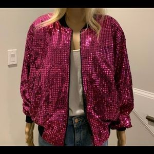 Hot Pink Sequin Jacket